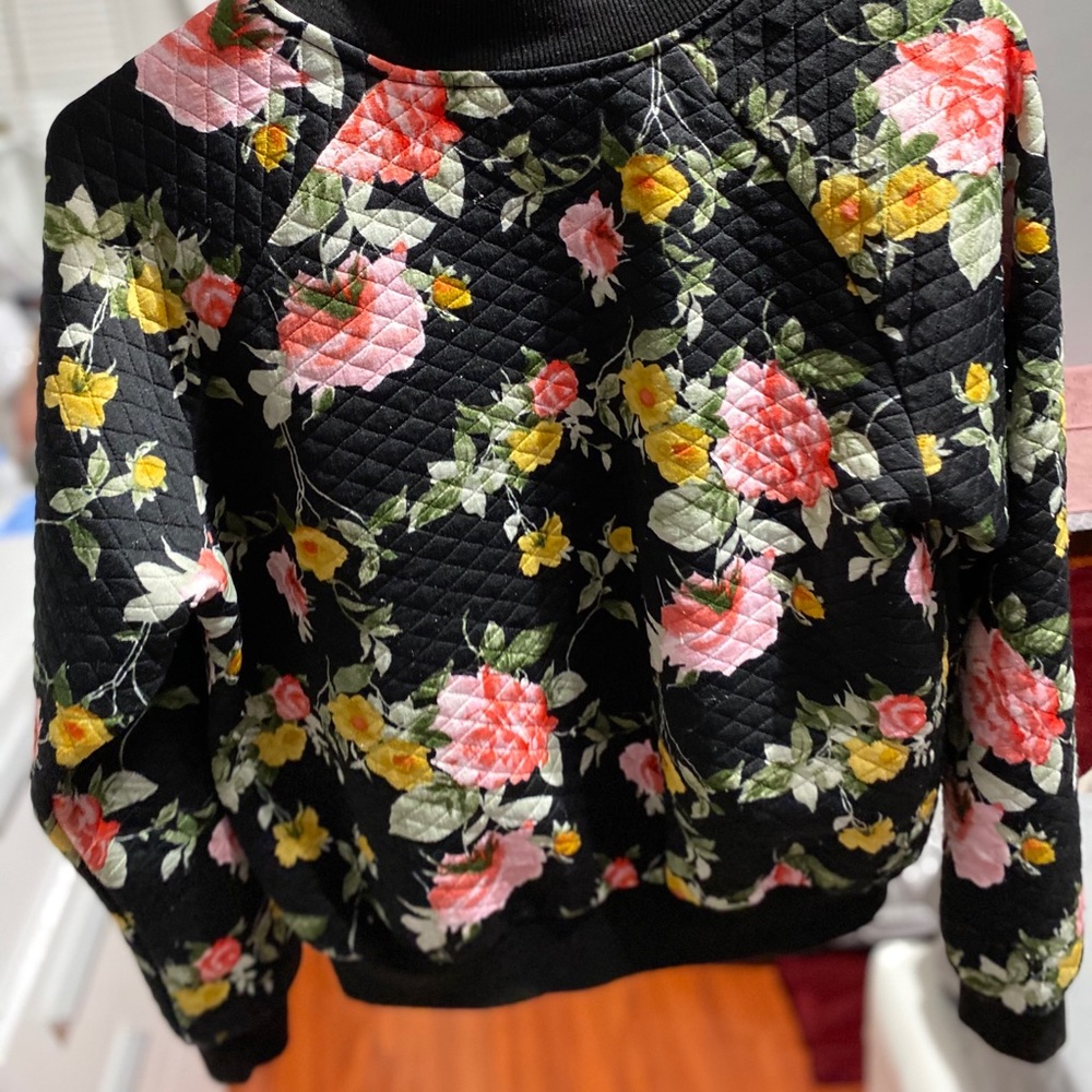 Floral cotton sweater Medium